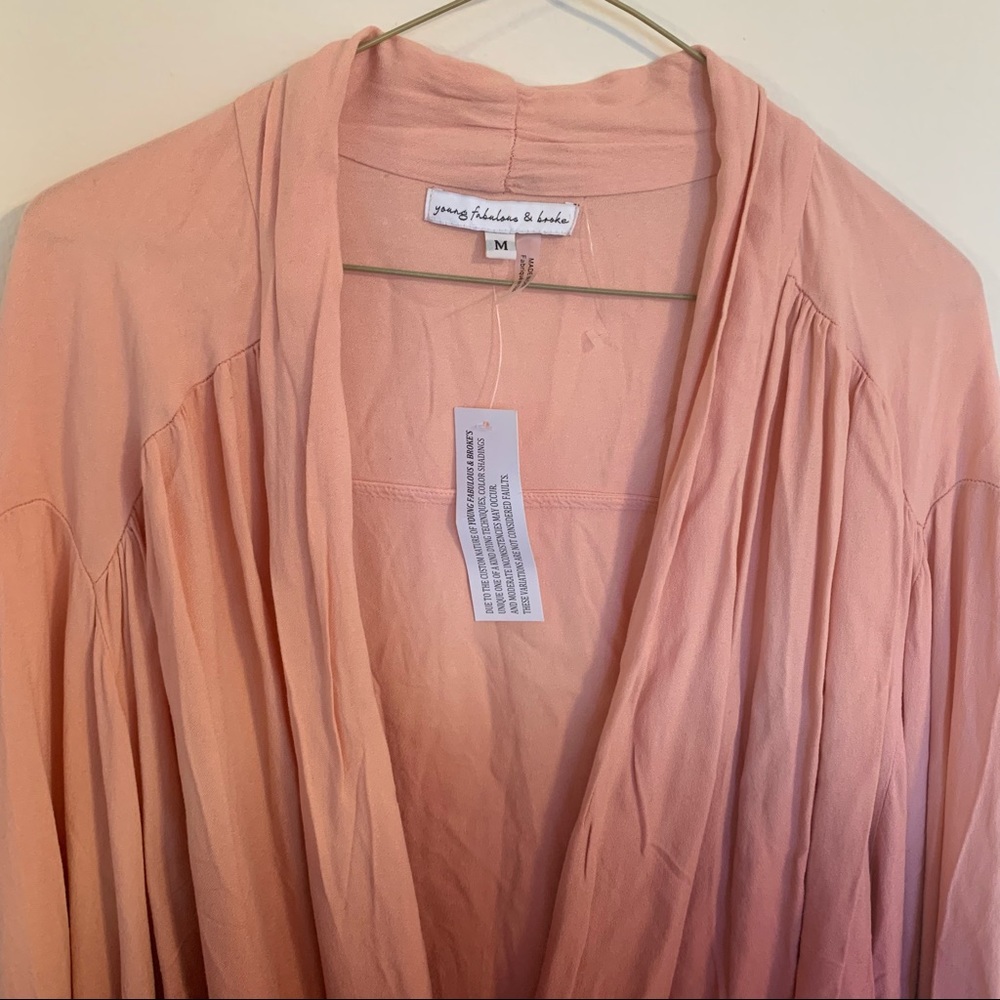 NWT Young Fabulous & Broke Carmen Front Tie Top, Size M - Picture 4 of 6